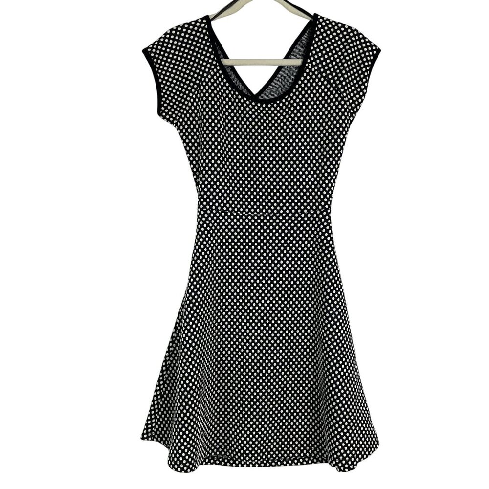 Hailey 23 Rinna knit dress, navy blue & white, size small